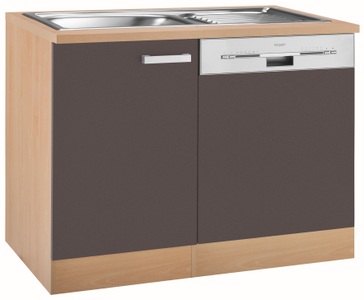 OPTIFIT, OPTIFIT Spülenschrank »Odense«, Gesamtbreite 110 cm, mit Tür/Sockel für teilintegrierbaren Geschirrspüler, OPTIFIT Spülenschrank »Odense«, Gesamtbreite 110 cm, mit Tür/Sockel für integrierbaren Geschirrspüler