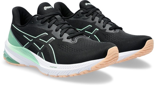 ASICS, GT 1000 12 Damen Laufschuh, ASICS GT-1000 12 Stabilitätsschuh Damen - Schwarz, Mint
