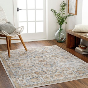 Surya, Surya Teppich »Traditional«, rechteckig, geeignet als Küchenteppich, Surya Teppich »CINCINNATI«, rechteckig, 10 mm Höhe, Maschinenwaschbar, Vintage Kurzflor Wohnzimmerteppich, Schlafzimmer