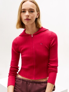 Tommy Jeans Strickjacke »TJW ESSENTIAL ZIPPER HOOD CARDI«