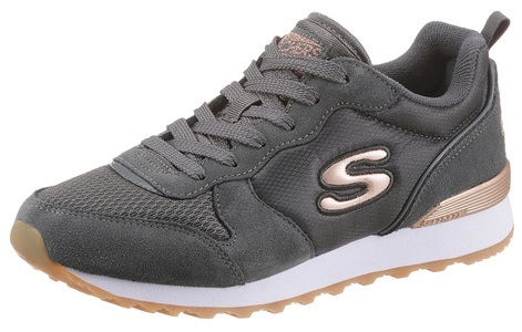 Skechers, Skechers Sneaker »GoldN Gurl«, Skechers Sneaker »OG 85 - GOLDN GURL«, Freizeitschuh, Halbschuh, Schnürschuh mit Air-Cooled Memory Foam