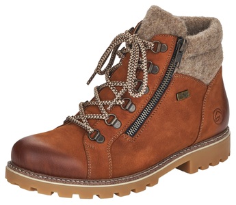 Remonte, Remonte Winterboots, im trendigen Bergsteiger-Look, Remonte Winterboots, Blockabsatz, Outdoorschuh, Schnürschuh im trendigen Bergsteiger-Look