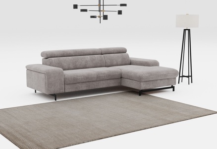 COTTA Ecksofa »Emma L-Form«, mit Kopfteilverstellung, wahlweise mit Bettfunktion & Bettkasten