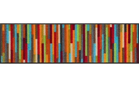wash+dry, wash+dry Fussmatte Schuhgrösse Mikado Stripes 35 cm x 120 cm, Bunt, wash+dry by Kleen-Tex Fussmatte »Schuhgrösse Fussmatte, Mikado«, quadratisch, - mm Höhe