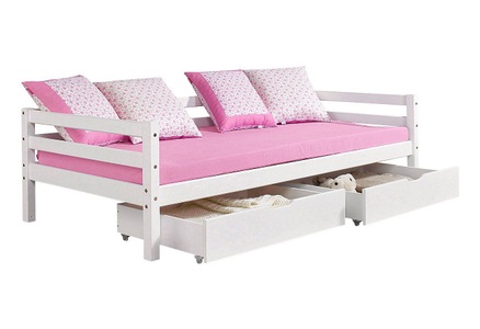 Hoppekids, Hoppekids Daybett, inkl. Matratze mit Bezug und Rollrost, Hoppekids Daybett »«Romantik»«, Kinderbett mit Matratze in 2 Grössen