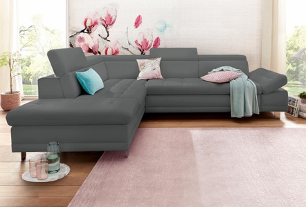 SIT&MORE, sit&more Ecksofa, sit&more Ecksofa »Limit L-Form«, wahlweise mit Bettfunktion und Bettkasten