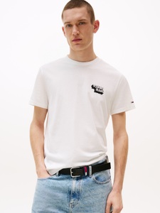 Tommy Jeans T-Shirt »TJM SLIM STACK LOGO TEE EXT«, Mit Rundhalsausschnitt