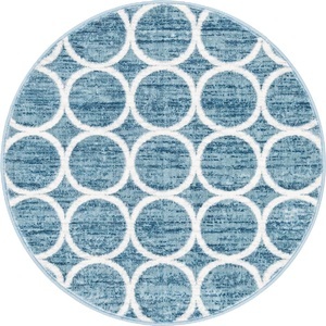 Myflair Möbel & Accessoires, Myflair Möbel & Accessoires Teppich »Titan Trellis«, rund, 13 mm Höhe, Myflair Möbel & Accessoires Teppich »Titan Trellis«, rund, 13 mm Höhe, Kurzflor, gewebt, modernes Design, Motiv Kreise