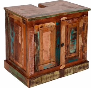 SIT, SIT Waschbeckenunterschrank »Riverboat«, Badezimmer-Unterschrank Vintage Boat bunt