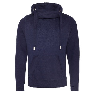 Awdis, AWDIS Kapuzenpullover »Herren Cross Neck«, AWDis - Hauben Querhals Hoodie, für Herren, Marine, Größe XL