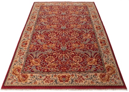 THEKO, THEKO Wollteppich »Saharna 2968«, rechteckig, 10 mm Höhe, reine Wolle, Orient-Optik, mit Fransen, Wohnzimmer, THEKO Wollteppich »Saharna 2968«, rechteckig, 10 mm Höhe, reine Wolle, Orient-Optik, mit Fransen