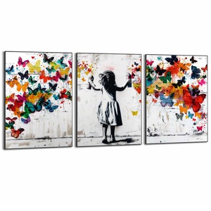 Reinders! Poster »Wolke von Schmetterlingen«, Kinderzimmer - Mehrfarbig - MDF - Street Art - 50x70 cm