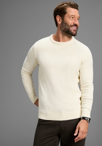 Man's World Rundhalspullover »Neue Kollektion!« in melierter Optik