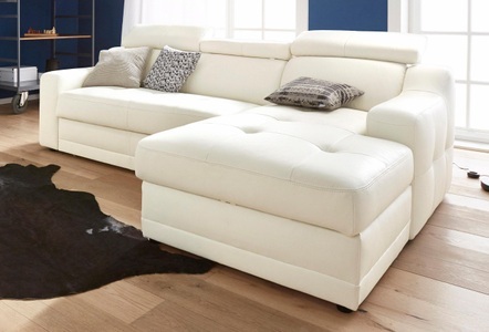 exxpo - sofa fashion Ecksofa, mit Köpf- bzw. Rückenverstellung, wahlweise mit Bettfunktion und Bettkasten