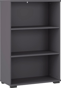 undefined, Regal Profi 2.0, aus Holz, 3 OH, 2 Fachböden, 4 Kunststofffüße, B 800 x T 400 x H 1230 mm, lichtgrau/graphit, GERMANIA Aktenregal »GW-Profi 3.0 Aktenregal«, mit ABS-Kanten
