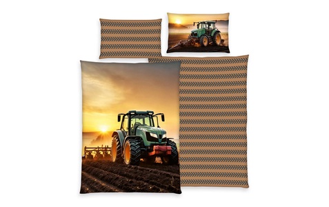 Herding Kinderbettwäsche »Traktor 160 x 210 cm + 65 x 100 cm«