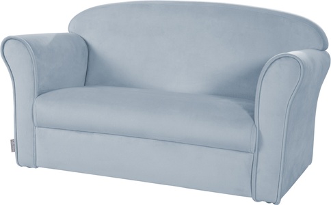 Roba, roba Samt-Kindersofa mit Armlehne, Kindersofa mit AL LIL SOFA (Farbe: sky)