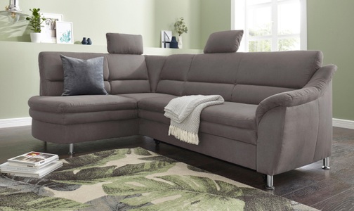 SIT&MORE, sit&more Ecksofa, sit&more Ecksofa »Cardoso L-Form«, mit Federkern, wahlweise mit Bettfunktion und Schubkasten