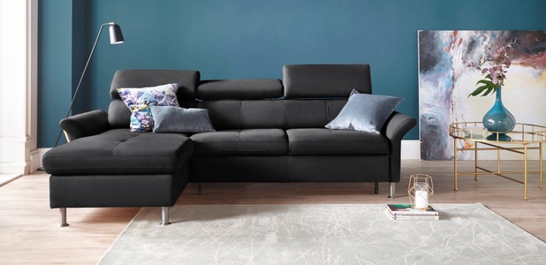 exxpo - sofa fashion Ecksofa, inkl. Kopf- bzw. Rückenverstellung, wahlweise mit Bettfunktion und Bettkasten