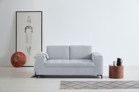 GOODproduct 2-Sitzer »Grazzo«, hochwertige Stoffe aus recyceltem Material, Steppung im Sitzbereich