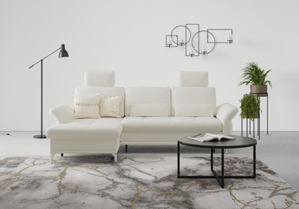 INOSIGN, INOSIGN Ecksofa »Palm Beach«, Federkern, mit Sitztiefenverstellung, wahlweise mit Bettfunktion, Bettkasten und Armteilverstellung, INOSIGN Ecksofa »Palm Beach L-Form«, Federkern, mit Sitztiefenverstellung, wahlweise mit Bettfunktion