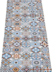 andiamo, Andiamo Küchenläufer »Marrakesch«, rechteckig, 5 mm Höhe, Läufermatte aus Vinyl, abwischbar, rutschhemmend, Fliesen Design, Ornamente, Grösse 50x150 cm, Küche, Andiamo Vinylteppich »Marrakesch«, rechteckig, 5 mm Höhe, abwischbar, rutschhemmend, Fliesen oder Beton Design, auch als Läufer