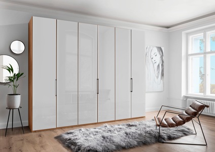 Wiemann, WIEMANN Drehtürenschrank »Monaco«, mit Glasfront sowie hochwertige Beschläge inkl. Türdämpfung, WIEMANN Drehtürenschrank »Monaco, Made in Germany, höhenverstellbare Inneneinteilung«, mit edler Glasfront und hochwertigen Beschläge inkl. Türdämpfung