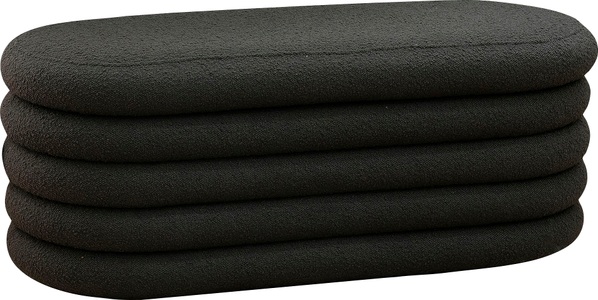 mutoni casual, Hocker Blestox Bouclé Stoff anthrazit 108, SalesFever Polsterhocker, mit Stauraumfunktion
