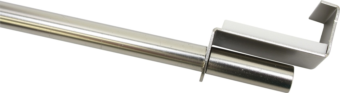 Gardinia, Spannvitrage, GARDINIA, ausziehbar, GARDINIA Gardinenstange »40 - 60 cm, Silberfarben«