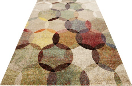Esprit, Teppich, »Modernina«, Esprit, rechteckig, Höhe 13 mm, Esprit Teppich »Modernina«, rechteckig, 13 mm Höhe, weicher Kurzflor in modernem Design, Wohnzimmer, Schlafzimmer, bunt