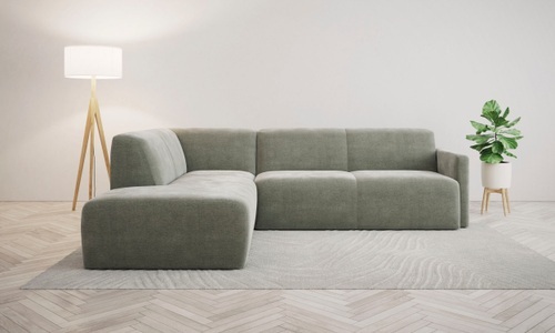 ANDAS, andas Ecksofa »Tvinnum«, Breite 255 cm, L-Form, Struktur weich, Chenille, mit Komfortschaum, andas Ecksofa »Tvinnum«, Breite 255 cm, L-Form, Struktur weich, Chenille, mit Komfortschaum