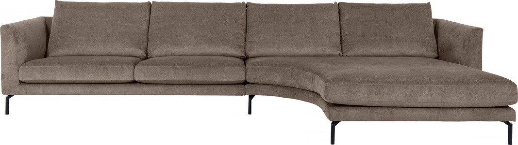 furninova, furninova Ecksofa »Francis Day«, mit abgerundetem Longchair, im skandinavischen Design, furninova Ecksofa »Designpolsterecke mit erstklassigem Sitzkomfort«, mit abgerundetem Longchair, im skandinavischen Design