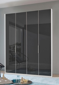 fresh to go, Fresh To Go Kleiderschrank »Level«, mit Glastüren, Wimex Kleiderschrank »Level by fresh to go«, Türen vollflächig mit farbigem Glas