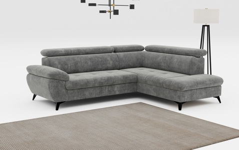 COTTA Ecksofa »Hudson L-Form«, mit Kopfteilverstellung, wahlweise mit Bettfunktion & Bettkasten
