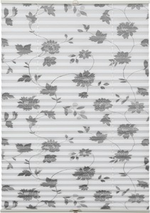Gardinia, GARDINIA Plissee »Plissee Concept zum Klemmen Flowers and Plants Blüte«, blickdicht, ohne Bohren, verspannt, Gardinia Plissée Flowers & Plants Blüte 80 x 210 cm, Weiss