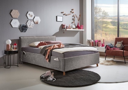 meise.möbel, meise.möbel Kinderbett »FUN«, Polsterbett wahlweise mit Bettkasten, Jugendbett inkl. USB-Anschluss, meise.möbel Kinderbett »FUN«, Polsterbett wahlweise mit Bettkasten, Jugendbett inkl. USB-Anschluss