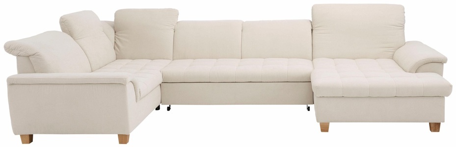 HOME AFFAIRE, Home affaire Wohnlandschaft »Lyla«, wahlweise mit Rückenfunktion und zusätzlich mit Bett + Bettkasten, Home affaire Wohnlandschaft »Lyla U-Form«, wahlweise mit Rückenfunktion und zusätzlich mit Bett + Bettkasten