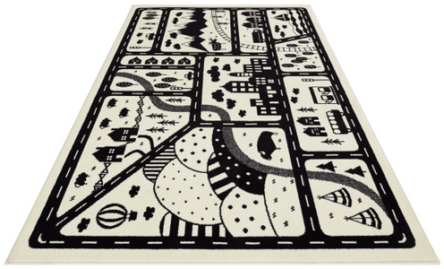 Hanse Home, HANSE Home Teppich »Landscapes«, rechteckig, 0,9 mm Höhe, Weicher Flor, Schaldämmende Spielunterlage, Kinderzimmer, Strassen Design, Kurzflor, Robust, pflegeleicht, HANSE Home Teppich »Landscapes«, rechteckig, 0,9 mm Höhe, Kurzflor, Kinderteppich, Spielteppich, Strassenmotiv, Kinderzimmer