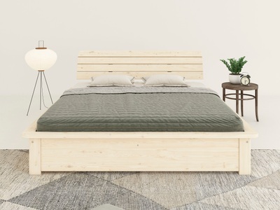 HOME AFFAIRE, Home affaire Bett »Antri, Massivholzbett, Holzbett, Bettgestell«, aus massiver Kiefer, inklusive Lattenrost, Bettkasten optional, Home affaire Massivholzbett »Antri, Futonbett, ergonomisch geformtes Kopfteil, stilvolles Design« Rahmen zur Ablage von Smartphone, mit Lattenrost, Bettkasten optional