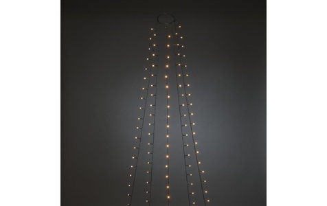 Konstsmide, Konstsmide 6480-820 LED-Baummantel Innen über Steckernetzteil Anzahl Leuchtmittel 150 LED Beleuchtete Länge: 1.8 m, KONSTSMIDE LED-Lichterkette »frosted«, 150 St.-flammig