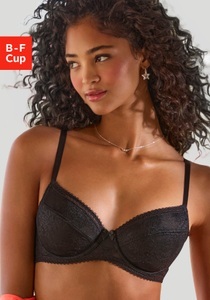 LASCANA Bügel-BH, aus feiner Jacquardspitze, sexy Dessous
