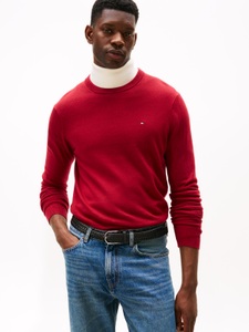 Tommy Hilfiger Rundhalspullover »PIMA ORG CTN CASHMERE CREW NECK«