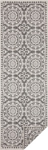 NORTHRUGS, NORTHRUGS Läufer »Jardin«, rechteckig, 5 mm Höhe, In-und Outdoor geeignet, Wohnzimmer, Balkon, Terrasse, Garten, Robust, Pflegeleicht, Flachgewebe, Wendbar, NORTHRUGS Läufer »Jardin«, rechteckig, 5 mm Höhe, Wendeteppich, In-& Outdoor, Vintage, Balkon, Garten, Wohnzimmer, Flur