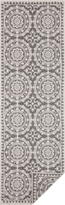 NORTHRUGS, NORTHRUGS Läufer »Jardin«, rechteckig, 5 mm Höhe, In-und Outdoor geeignet, Wohnzimmer, Balkon, Terrasse, Garten, Robust, Pflegeleicht, Flachgewebe, Wendbar, NORTHRUGS Läufer »Jardin«, rechteckig, 5 mm Höhe, Wendeteppich, In-& Outdoor, Vintage, Balkon, Garten, Wohnzimmer, Flur