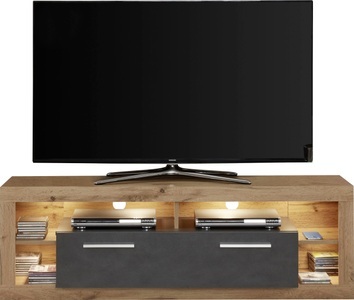 INOSIGN, INOSIGN Lowboard »Gwendolyn«, trendiges pflegeleichtes Design, Beleuchtung optional, vielseitig kombinierbar, INOSIGN Lowboard »Gwendolyn«, (1 St.), TV-Board, in 2 Breiten, 1 Klappe, 4 Fächer, Beleuchtung optinal