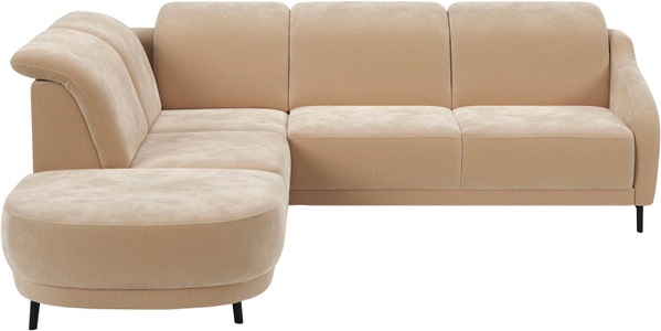 sit&more Ecksofa »Blues L-Form« wahlweise mit Klapptisch und USB