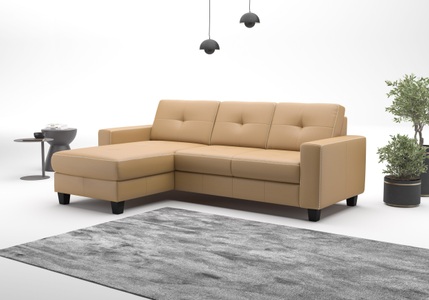 PLACES OF STYLE Ecksofa »Varese« wahlweise mit Bettfunktion und Bettkasten