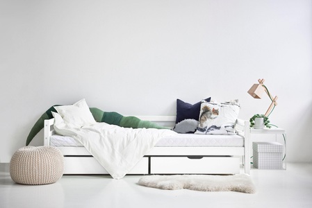 Hoppekids, Hoppekids Daybett, (Bett), Hoppekids Daybett »ECO Dream MY COLOR«, (Bett), Kinderbett 90x200 Massiv Weiss oder Grün