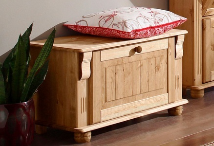 HOME AFFAIRE, Home affaire Schuhbank »Adele«, Home affaire Schuhbank »Adele«, Breite 80 cm, Sitzhöhe 45 cm, aus massiver Kiefer, FSC®