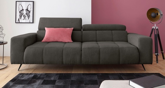 DOMO collection, DOMO collection 2-Sitzer, DOMO collection 2-Sitzer »Trento, mit Kufenfuss oder Einzelfuss« wahlweise mit Kopfteilverstellung und in zwei Grössen erhältlich